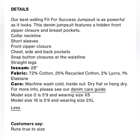 NWT Good American Fit For Success Jumpsuit Black099
Small - Picture 6 of 7